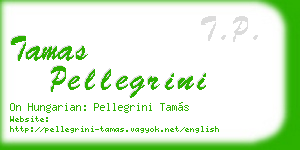 tamas pellegrini business card